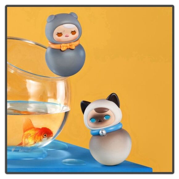 Pop Mart Pucky Roly-Poly Kitty Series Figurine - Siamese - Picture 13 of 16